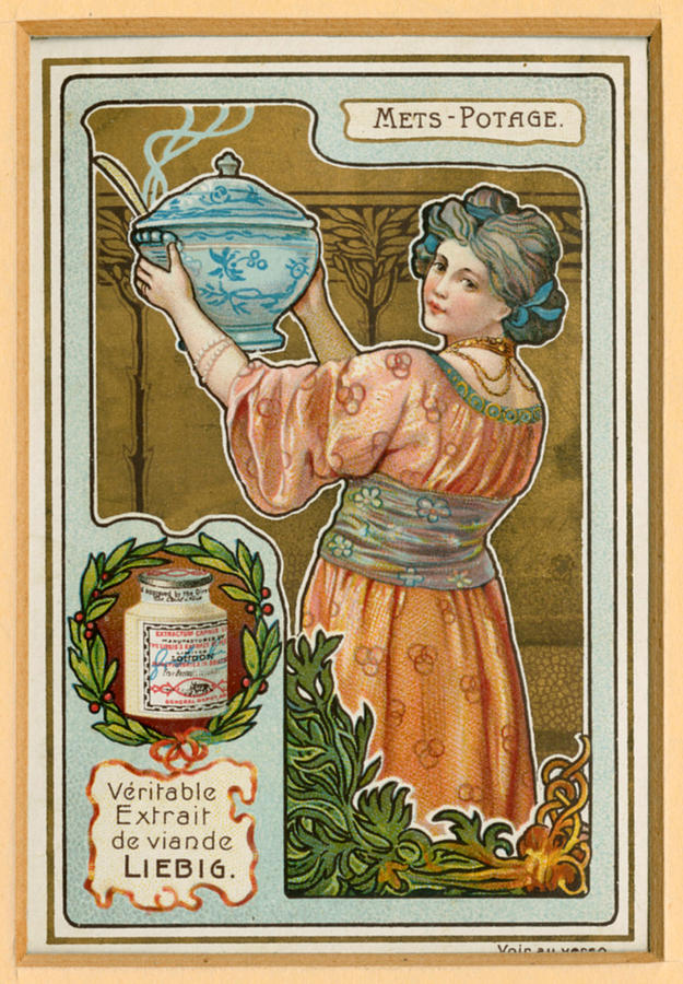 Tobacco Drawing - 1890s France Liebig Cigarette Card #3 by The Advertising Archives