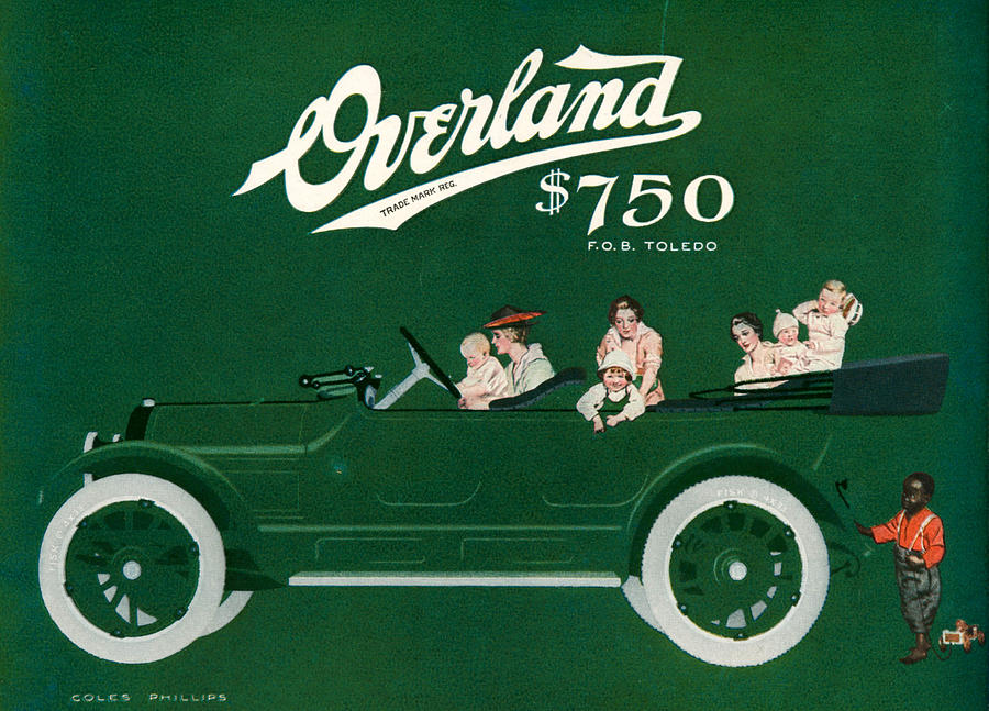 Car Photograph - 1920s Usa Willys-overland Magazine #3 by The Advertising Archives
