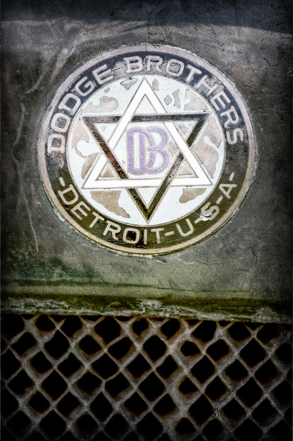 Car Photograph - 1923 Dodge Brothers Depot Hack Emblem #3 by Jill Reger