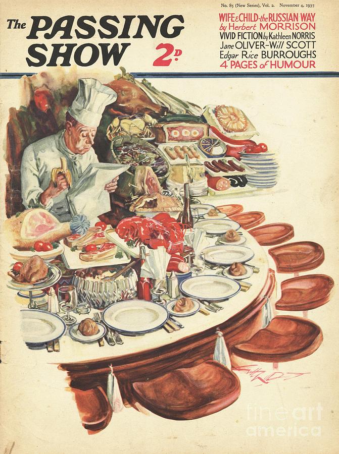 Chefs Drawing - 1930s,uk,the Passing Show,magazine Cover #3 by The Advertising Archives