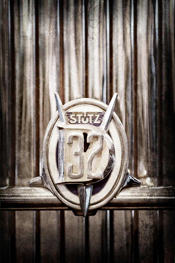 1933 Stutz DV-32 Five Passenger Sedan Emblem #3 Photograph by Jill Reger