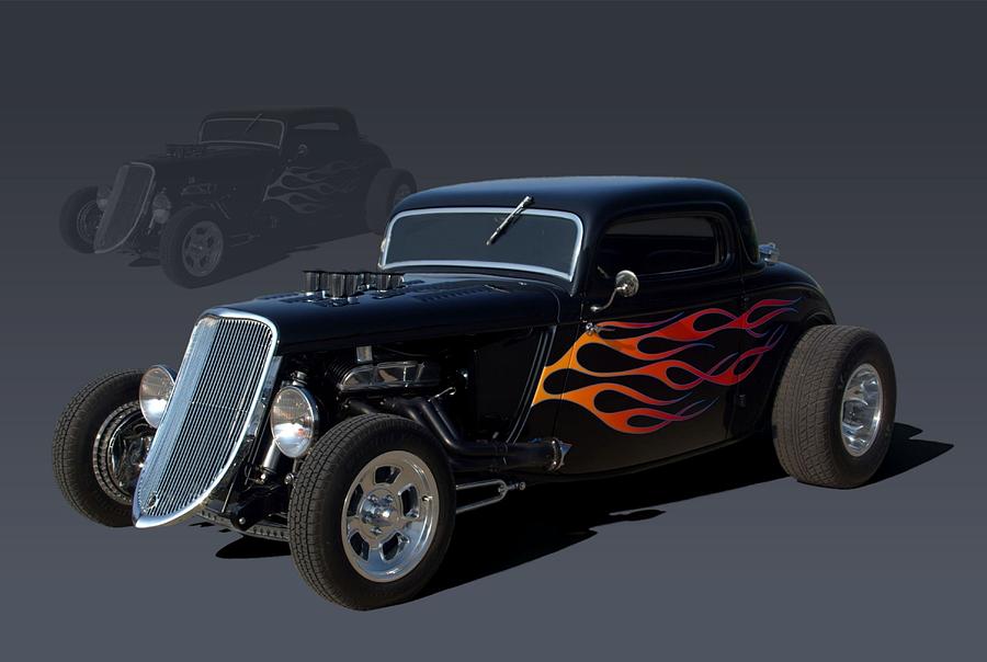 1934 Ford 3 Window Coupe Hot Rod #3 Photograph by Tim McCullough