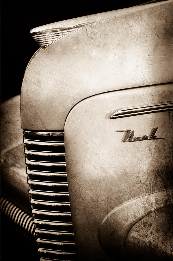1940 Nash Sedan Grille #3 Photograph by Jill Reger