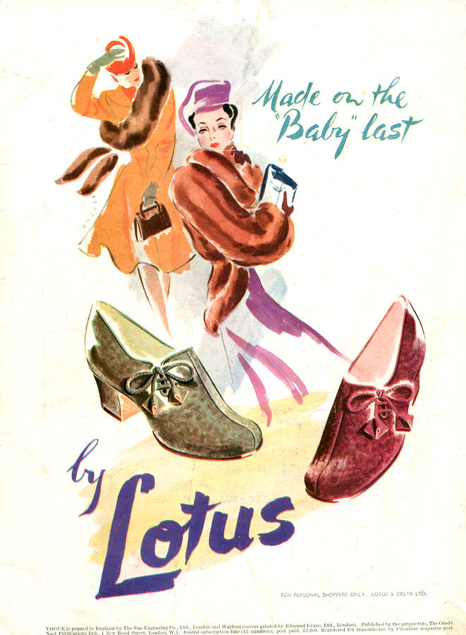 1940s Uk Lotus Ltd Magazine Advert #3 Photograph by The Advertising ...