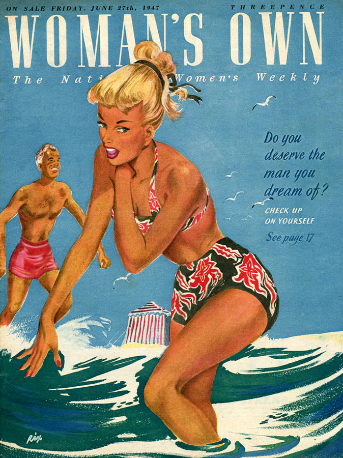 S Uk Womans Own Magazine Cover Photograph By The Advertising Archives