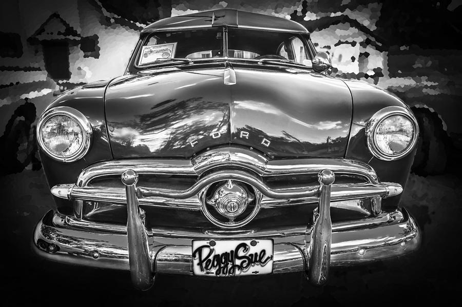 1949 Ford 2 Door Custom BW Photograph by Rich Franco - Fine Art America