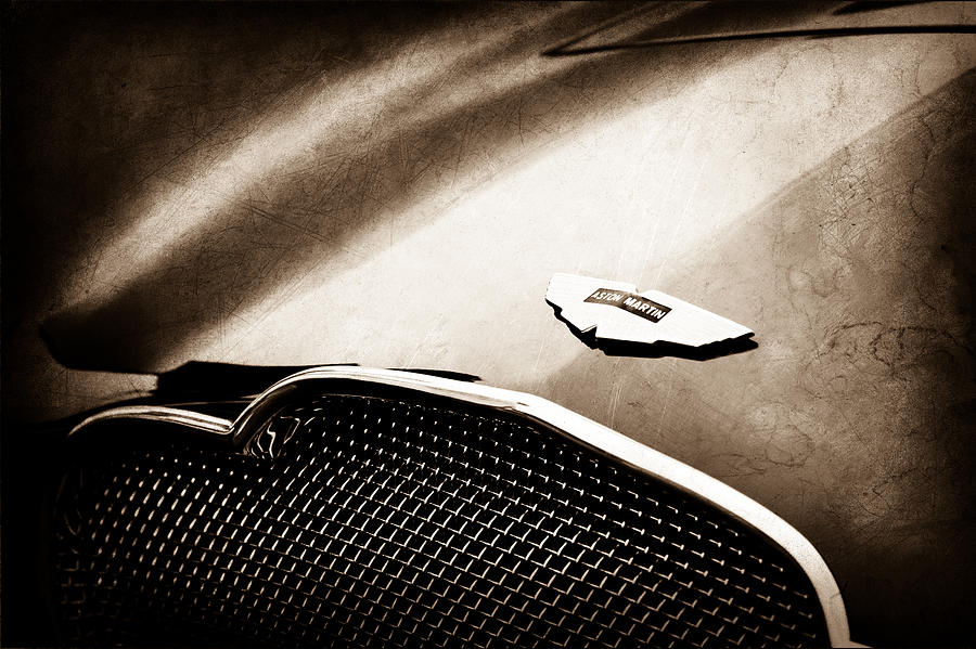 1953 Aston Martin DB2-4 Bertone Roadster Hood Emblem Photograph by Jill ...