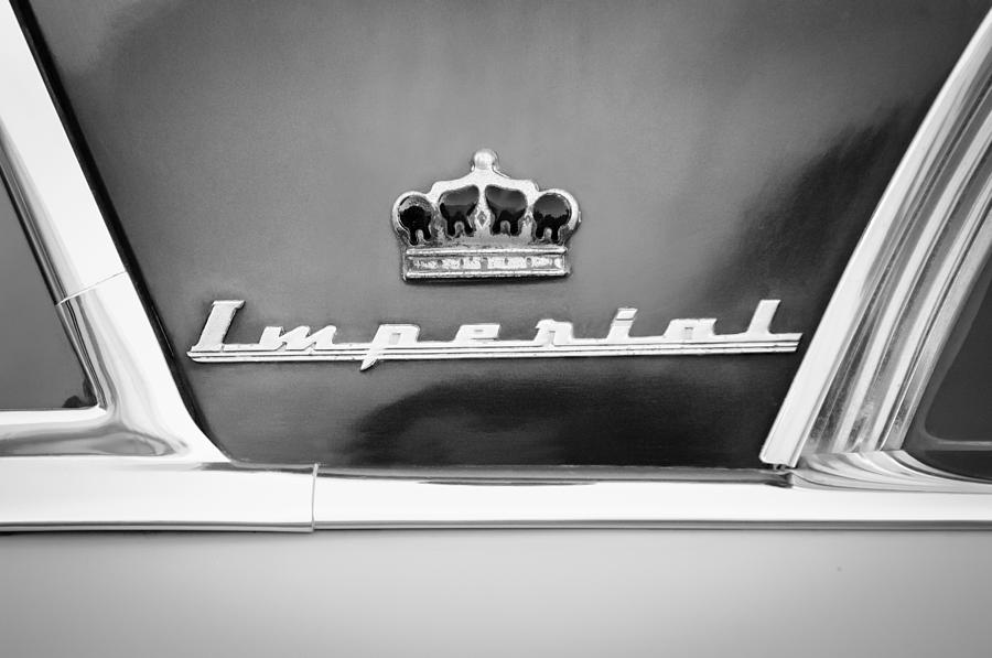 1953 Chrysler Imperial Custom Emblem #3 Photograph by Jill Reger