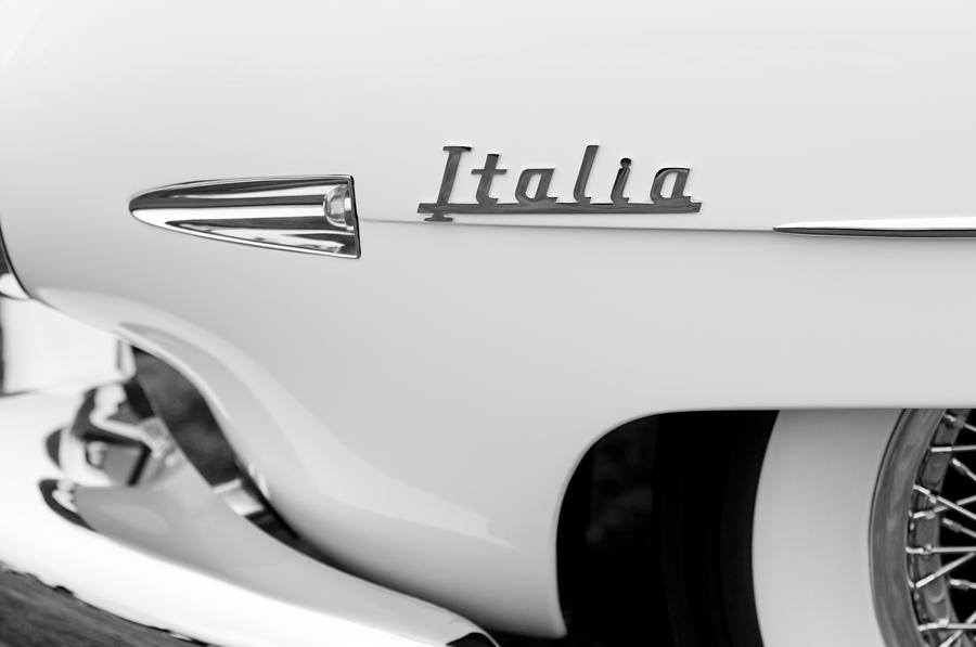 1954 Hudson Italia Touring Coupe Emblem #6 Photograph by Jill Reger