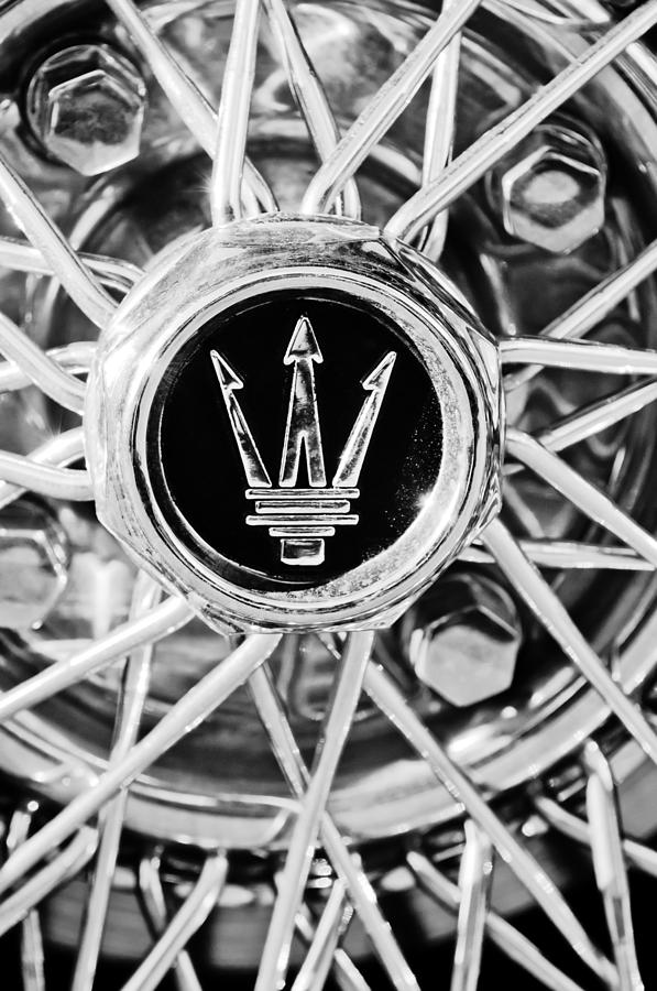 1954 Maserati A6 Gcs Wheel Rim Emblem #3 Photograph by Jill Reger