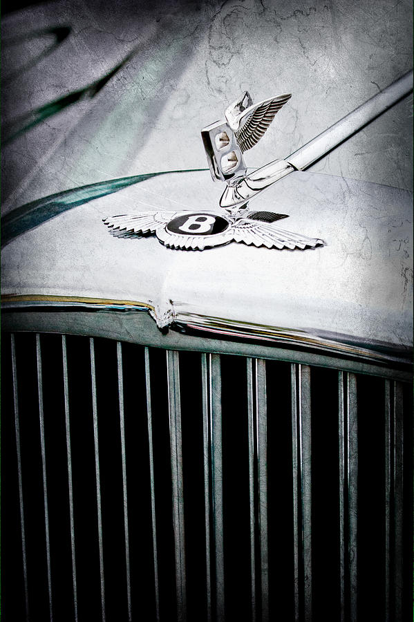 1957 Bentley S-Type Hood Ornament - Emblem #3 Photograph by Jill Reger