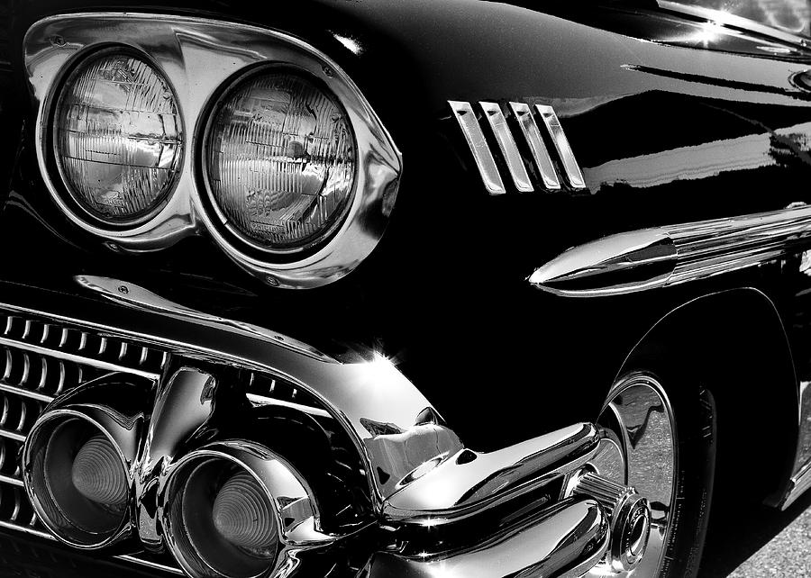 Transportation Photograph - 1958 Chevy Impala #3 by David Patterson