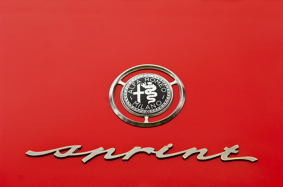 1959 Alfa Romeo Giulietta Sprint Emblem Photograph by Jill Reger