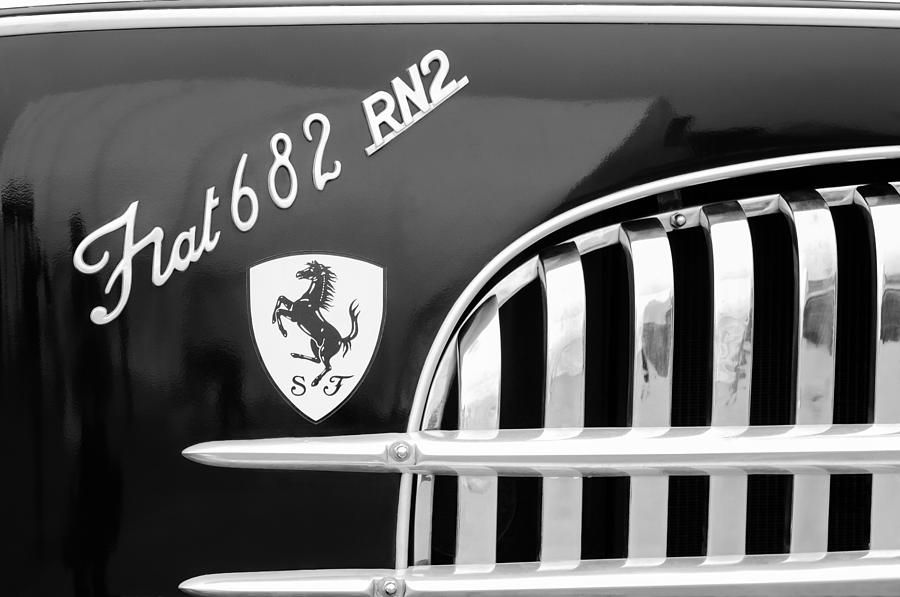 1959 Fiat Tipo 682 RN-2 Transporter Emblem #3 Photograph by Jill Reger