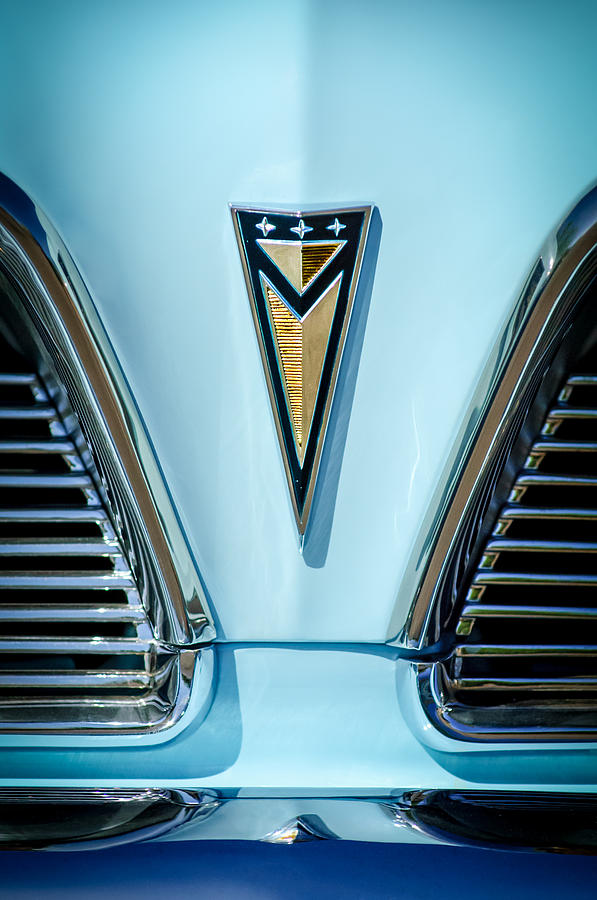 1961 Pontiac Catalina Grille Emblem #3 Photograph by Jill Reger