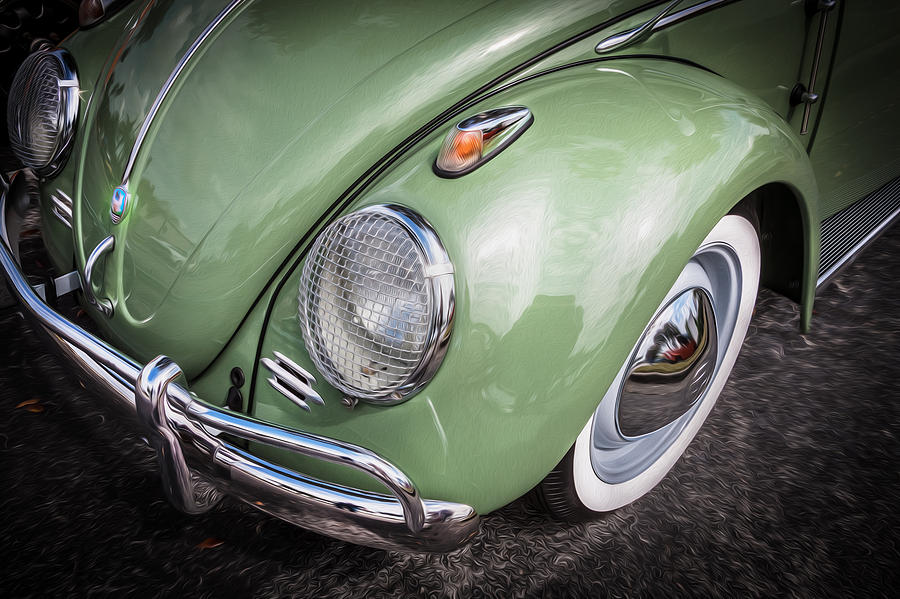 Vintage Photograph - 1962 Volkswagen Beetle VW Bug  #3 by Rich Franco