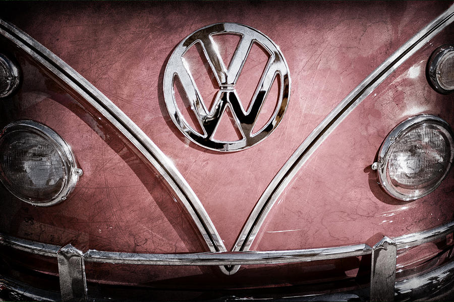 1964 Volkswagen Vw Double Cab Emblem #3 Photograph by Jill Reger