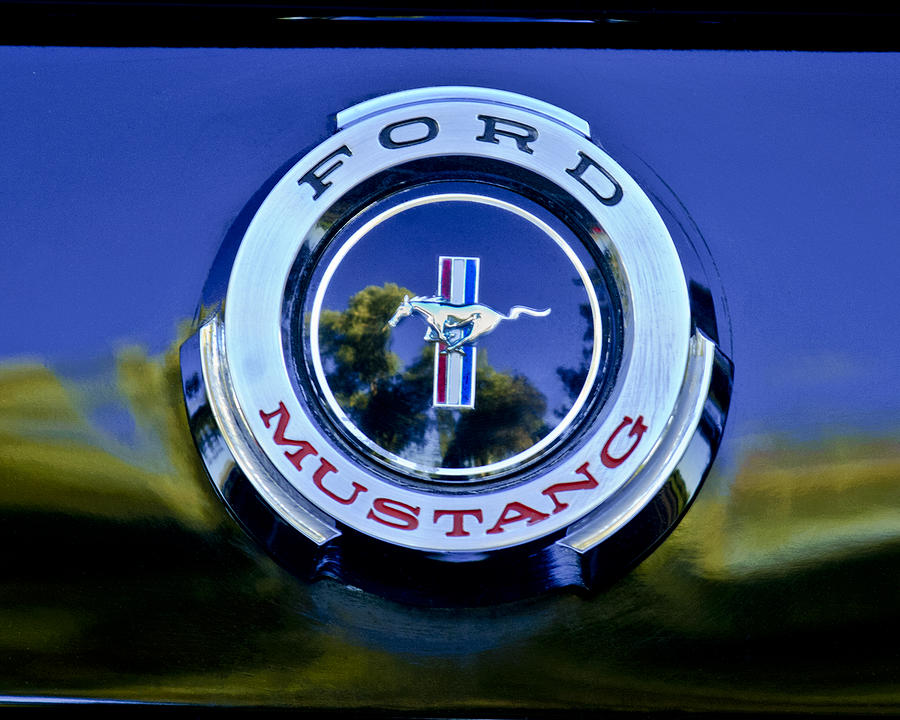 1965 Shelby prototype Ford Mustang Emblem Photograph by Jill Reger