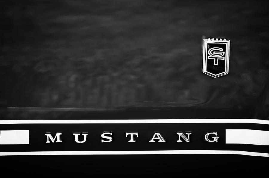 1966 Ford Mustang Emblem #3 Photograph by Jill Reger