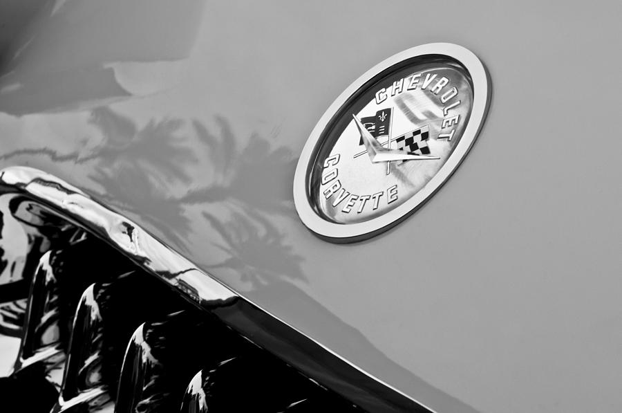 1967 Chevrolet Corvette Hood Emblem #3 Photograph by Jill Reger