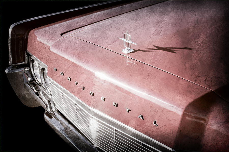 Car Photograph - 1967 Lincoln Continental Hood Ornament - Emblem #3 by Jill Reger