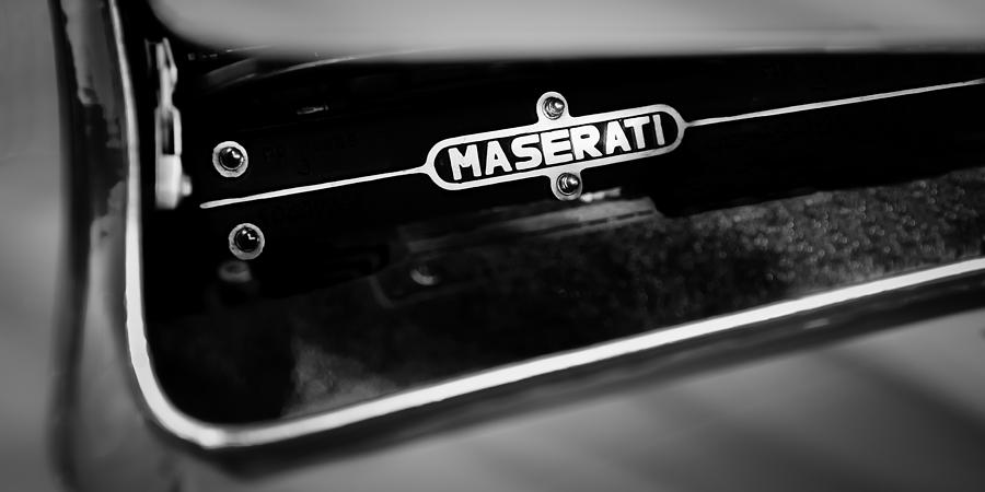 1967 Maserati Ghibli SS-Specification Coupe Engine Emblem #3 Photograph by Jill Reger