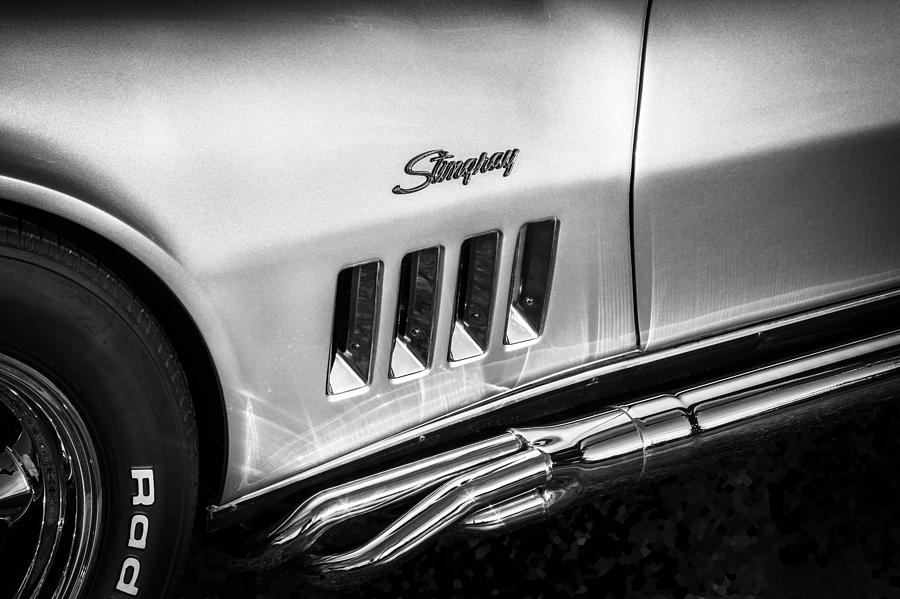 1969 Chevrolet Corvette 427  BW #3 Photograph by Rich Franco