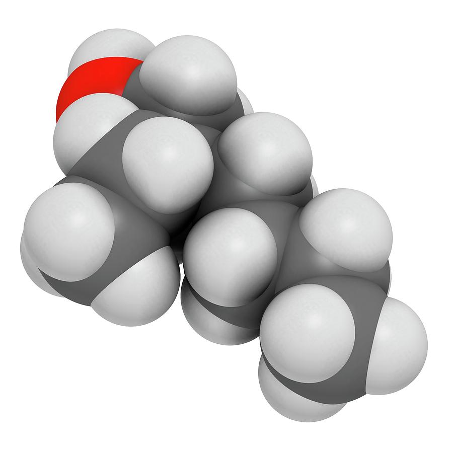 Ethyl Photograph - 2-ethylhexanol Molecule #3 by Molekuul