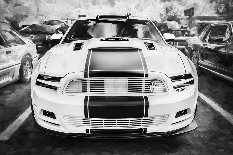 2014 Ford Mustang GT CS Painted BW  #3 Photograph by Rich Franco