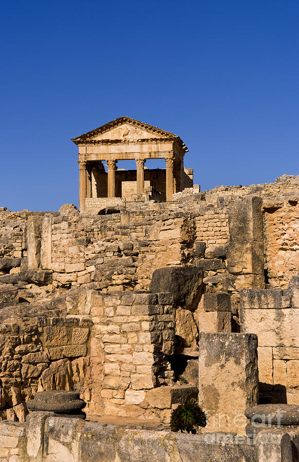 2nd Century Roman Ruins, Tunisia #3 Photograph by Bill Bachmann