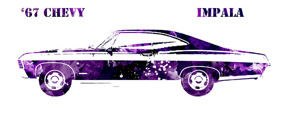 67 Chevy Impala #4 Digital Art by Patricia Lintner