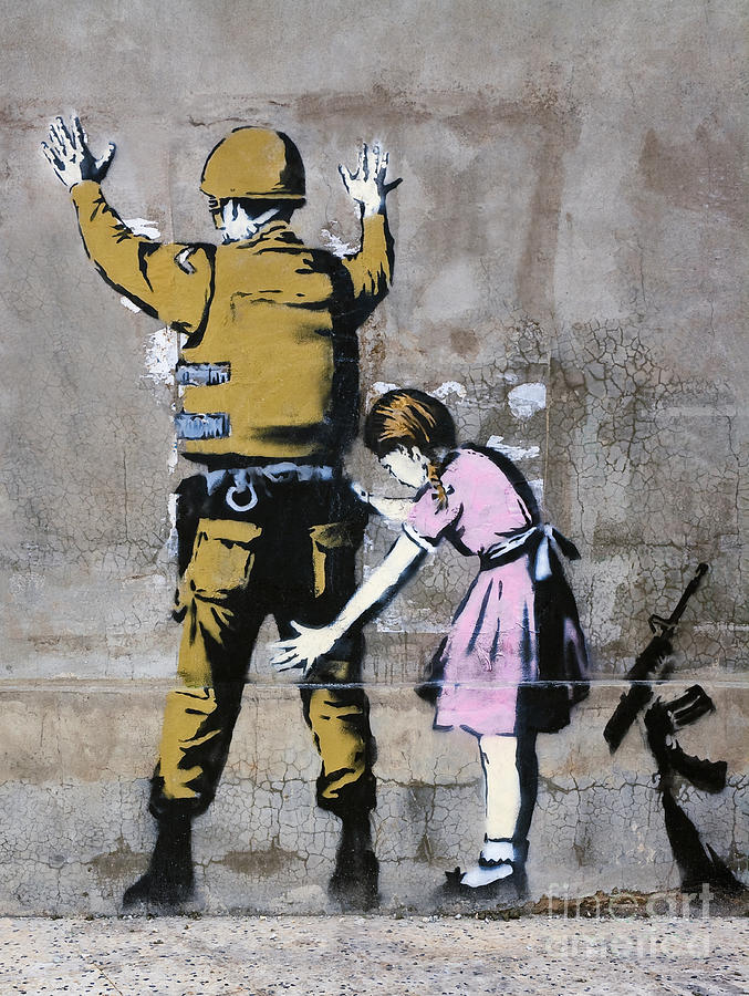 Banksy Soldier And Girl Bethlehem Palestine Photograph By Roberto Morgenthaler Pixels 5167