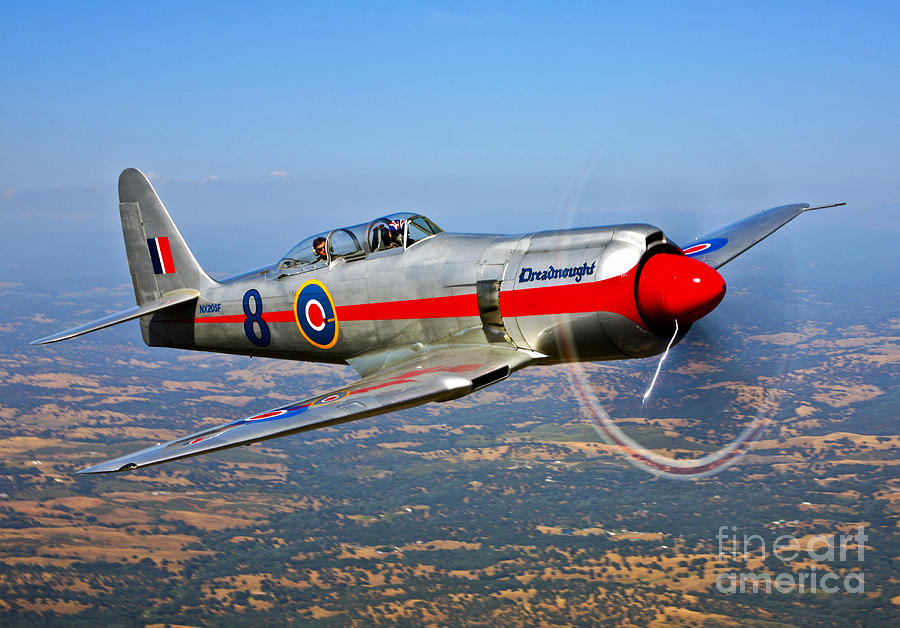 A Hawker Sea Fury T.mk.20 Dreadnought Photograph by Scott Germain - Pixels