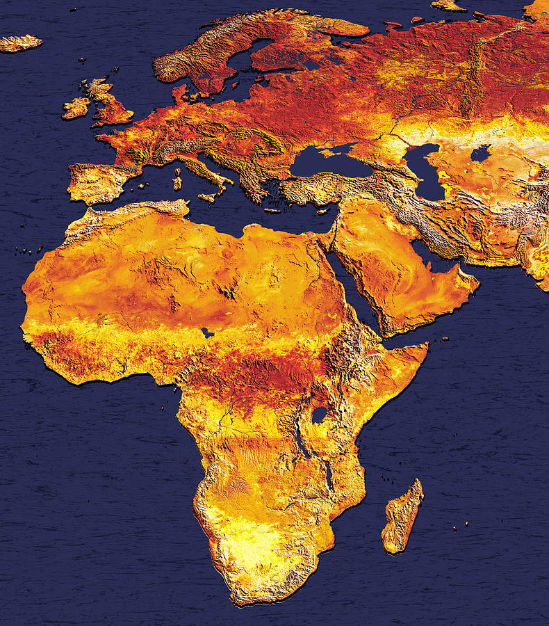 Africa And Europe Photograph by Dynamic Earth Imaging/science Photo Library