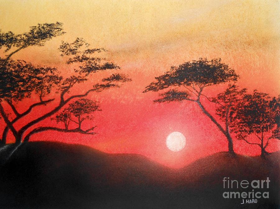 Sunset Pastel - African Sunset #3 by Julio Haro