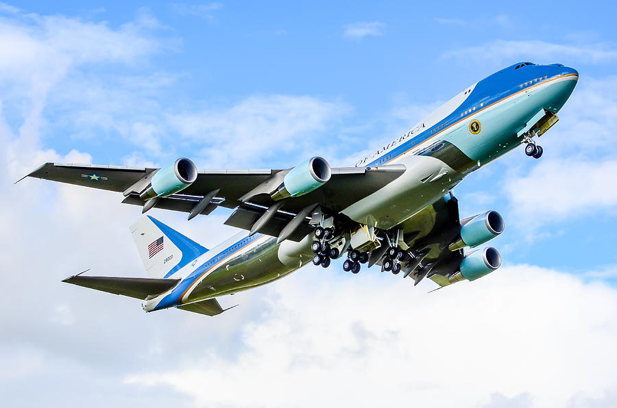 747 Photograph - Air Force One #3 by Puget  Exposure