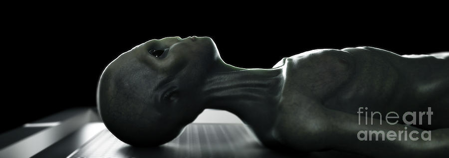 Alien Photograph - Alien Autopsy #3 by Science Picture Co