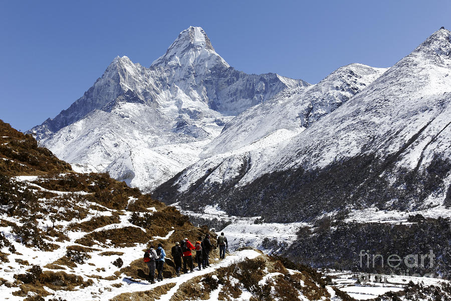 Ama Dablam Mountain In The Everest Region Of Nepal Photograph By Robert ...