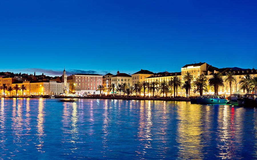 Amazing Split waterfront evening panorama #3 Photograph by Brch Photography