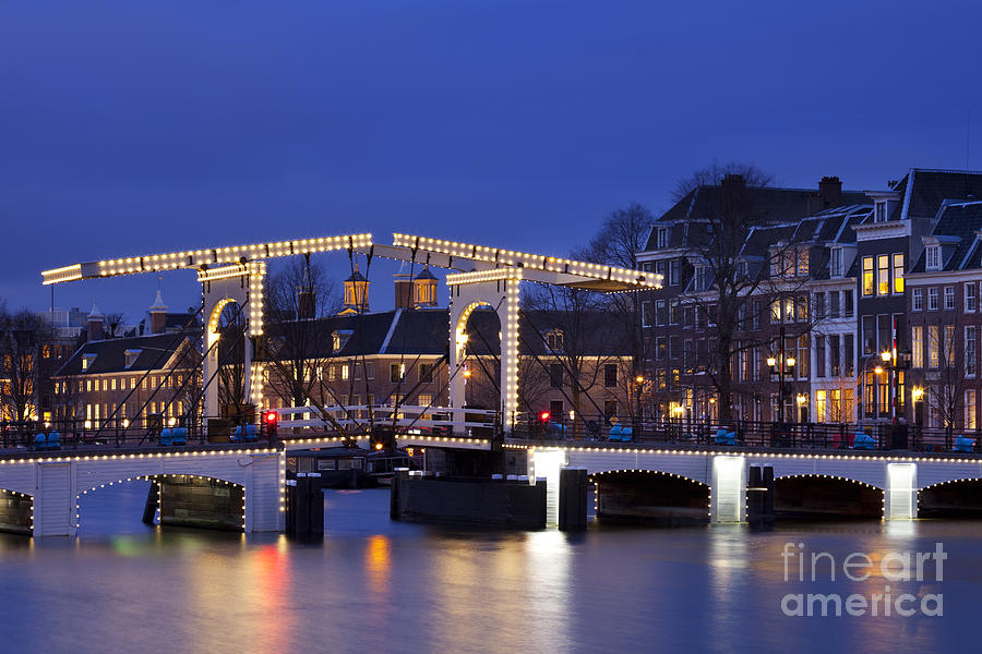City Photograph - Amsterdam at night #3 by Sara Winter
