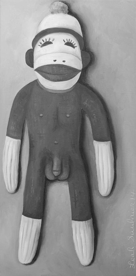 Anatomically Correct Male Sock Monkey #3 Painting by Leah Saulnier The Painting Maniac