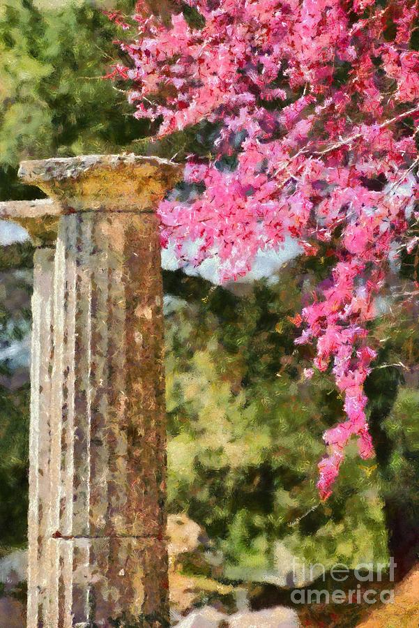 Ancient Olympia during springtime #4 Painting by George Atsametakis