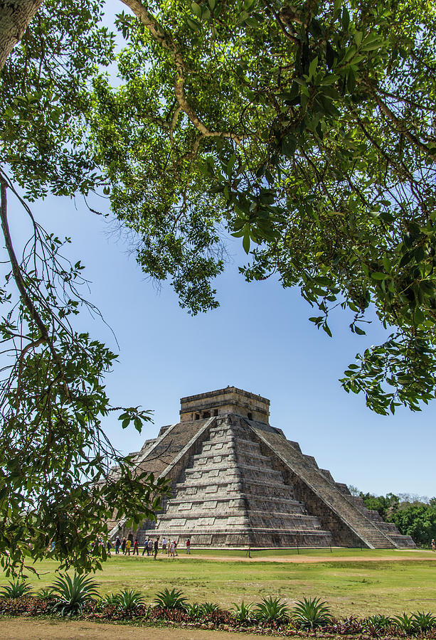 Mayan Photograph - Ancient Step Pyramid Kukulkan #3 by Jerry Ginsberg