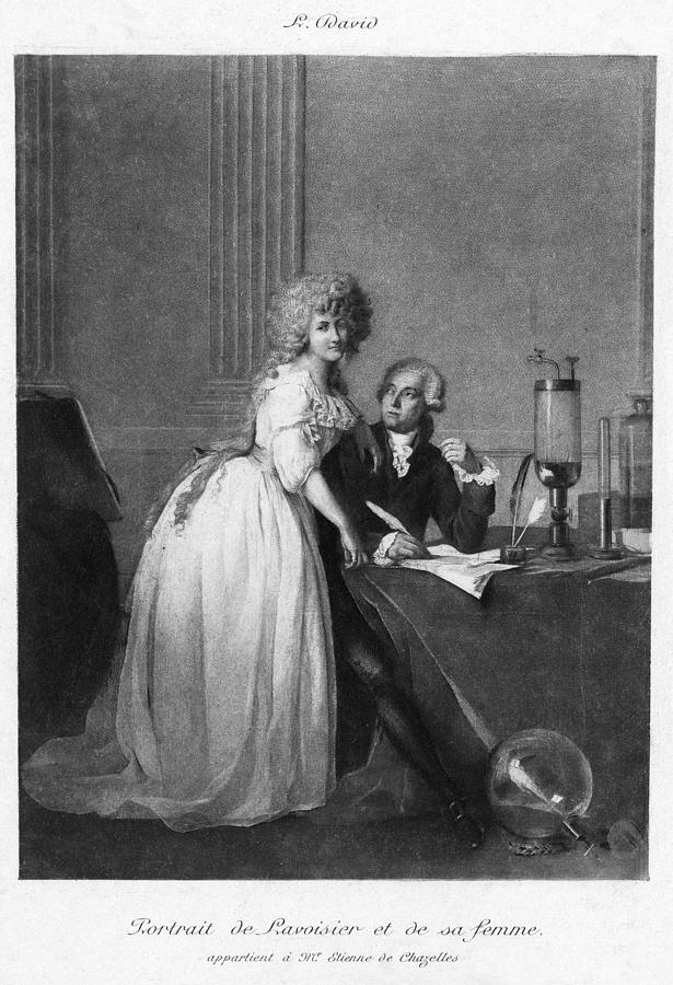 Antoine Laurent Lavoisier (1743-1794) #3 Painting by Granger