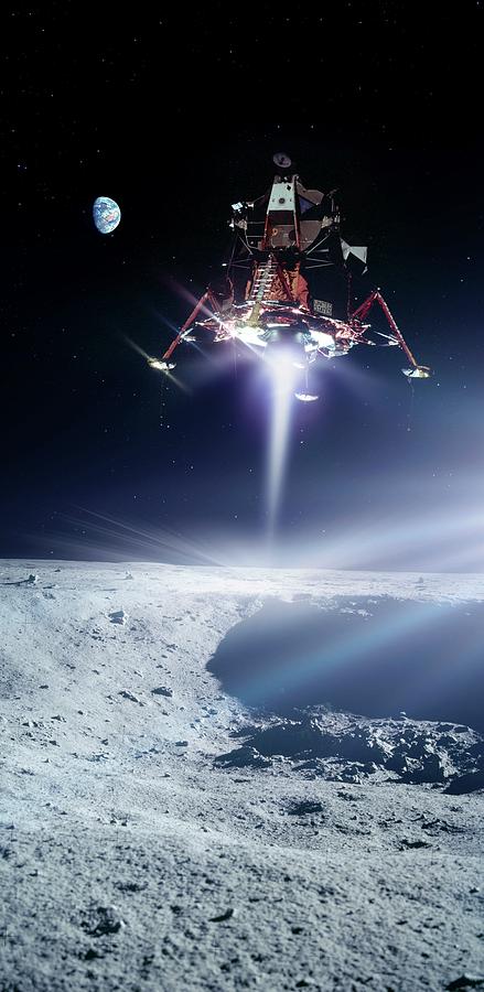Apollo 11 Moon Landing #3 Photograph by Nasa/detlev Van Ravenswaay