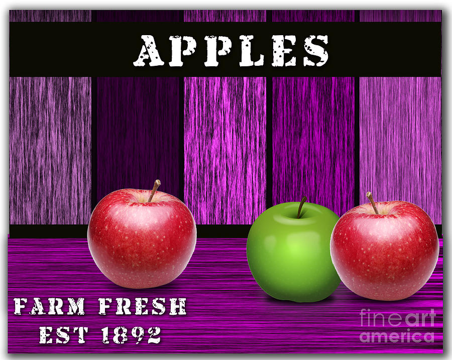 Fruit Mixed Media - Apple Farm #3 by Marvin Blaine