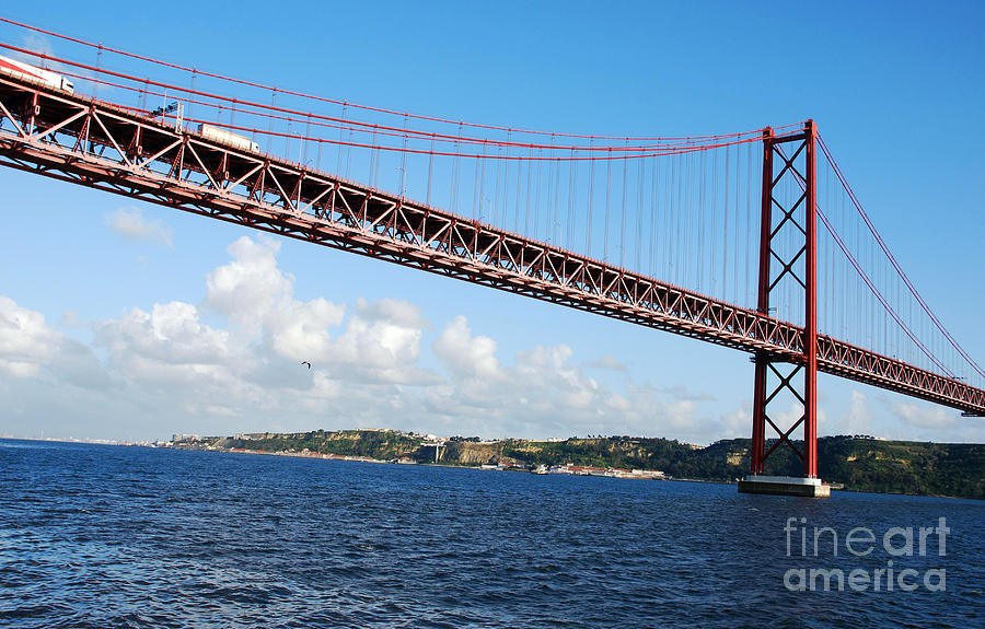 Architecture Photograph - April bridge in Lisbon #3 by Luis Alvarenga