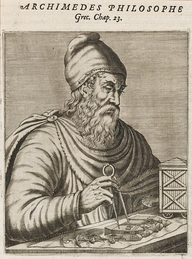 Archimedes, Greek Mathematician Drawing by Mary Evans Picture Library