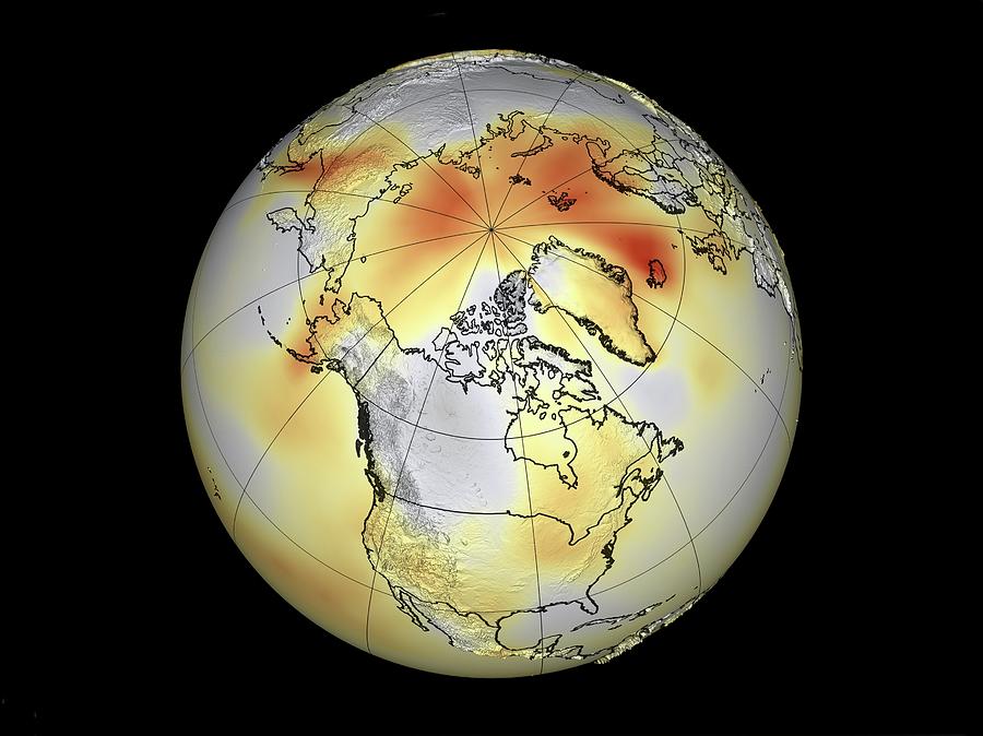 Arctic Temperatures #3 Photograph by Gsfc Svs/nasa/science Photo Library