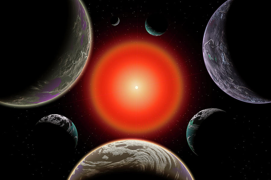 Artists Concept Of The Trappist-1 Star #3 Photograph by Mark Stevenson